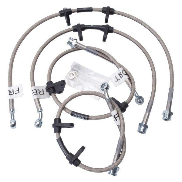 Kento Gear 684800 Braided Stainless Steel Front Brake Hose Kit for 1990-1993 Acura Integra KE3565494 - main