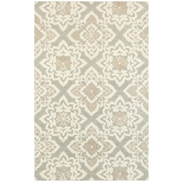 Oriental Weavers Craft Indoor Casual Geometric Rectangle Area Rug, Grey 10 x 13 ft. C93004304396ST - main