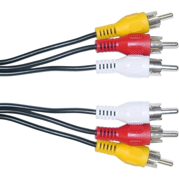 Cable Wholesale RCA Audio / Video Cable, 3 RCA Male, 12 foot 10R1-03112 - main
