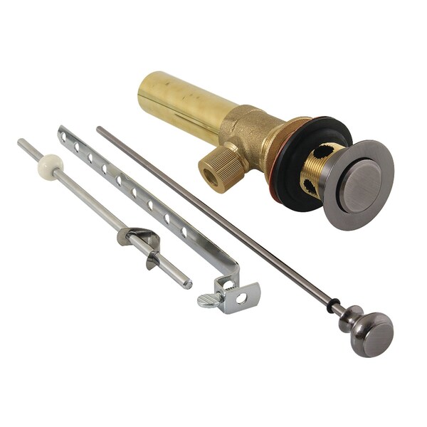 Kingston Brass Pop-Up Drain with Overflow, Black Stainless KB2003AN - main