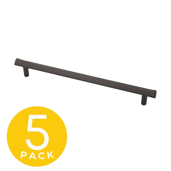 Sapphire Eclipse Series 7-1/2 in. 192 mm Center-to-Center Modern Matte Grey Cabinet Hardware Handle/Pull, 5PK SP-2214-192-GM-5 - main