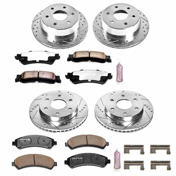 Powerstop FRONT & REAR TRUCK AND TOW BRAKE KIT K2010-36 - main