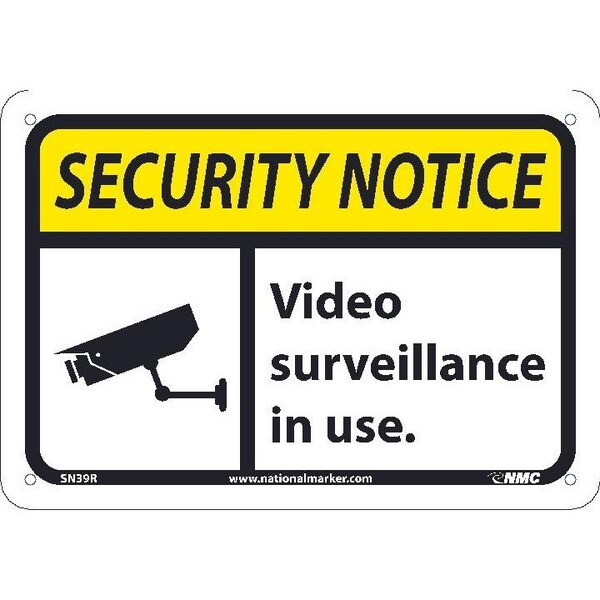 Nmc Security Surveillance In Use Sign, SN39R SN39R - main