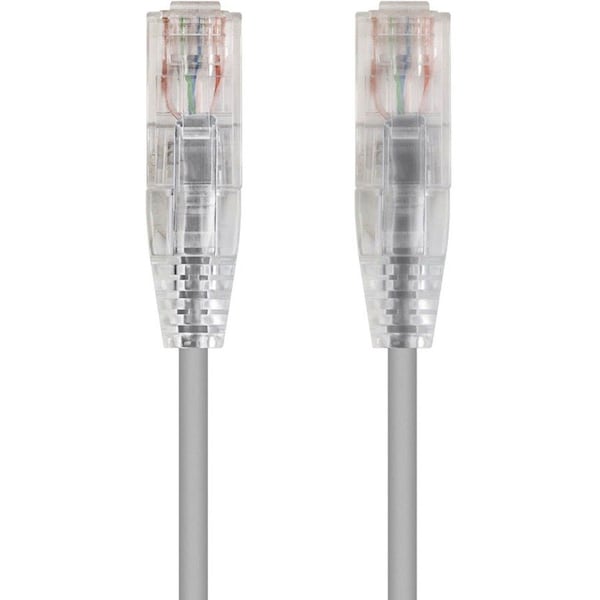 Monoprice Slim Cat6 Utp Network Cable, 6" Gray 13510 - main