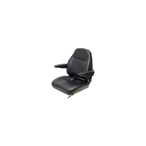 Uni Pro 441 Seat Top Assembly, With Armrests, Black Vinyl 8390 - main