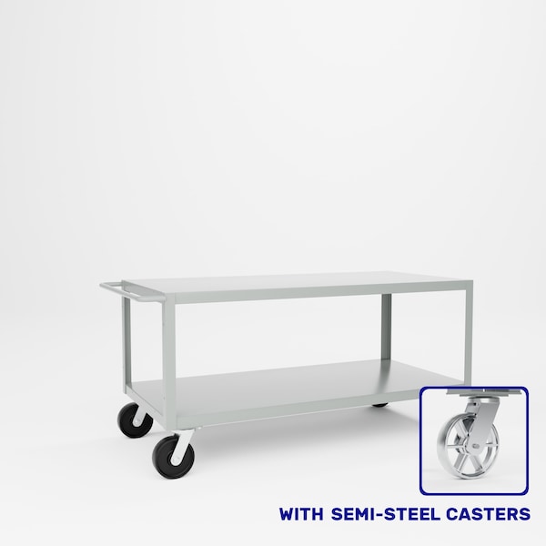 Pucel Extra Heavy Duty Shop Truck, 34 in W x 72 in D x 36 in H, Gray ET-3472-2S - main