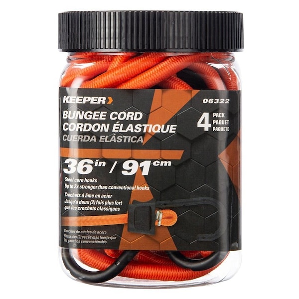 Keeper Bungee Cord Org 36" 4Pk 06322 - main