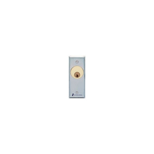Alarm Controls MCK1 SPDT Momentary Action Keyswitch Satin Stainless Steel MCK1 - main