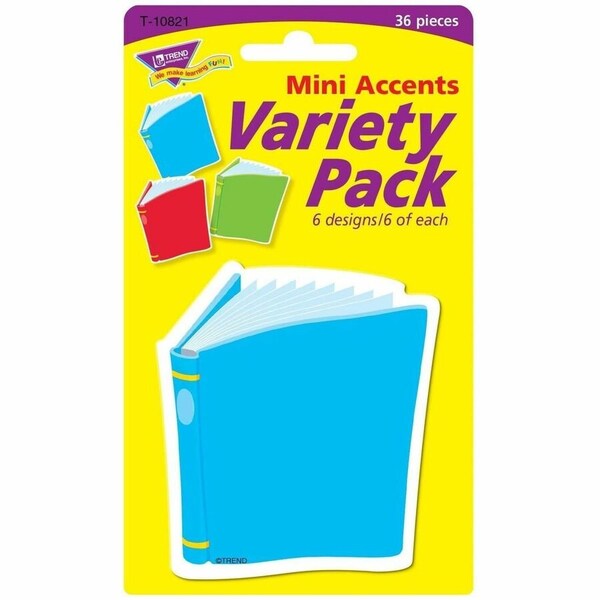 Trend Enterprises Bright Books Mini Accents Variety Pack, 36 Pieces, PK6 T10821 - main