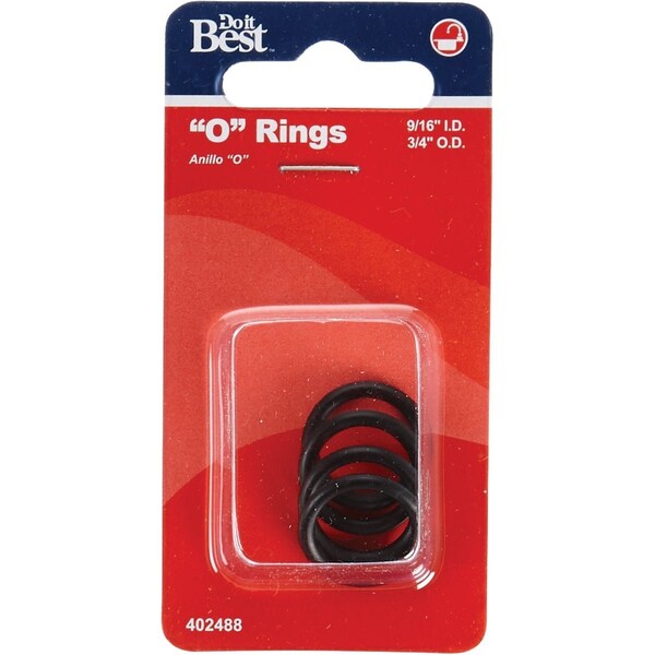 Do It Best 9/16''x3/4''x3/32'' O-Ring, 4 Ct. DIB810-6 - main