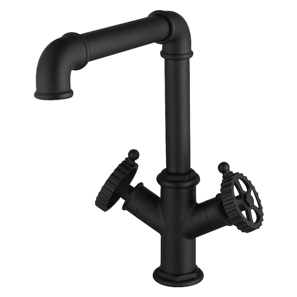 Kingston Brass Two-Handle Single-Hole Kitchen Faucet, Matte Black LS6500CG - main