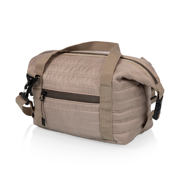 Picnic Time Family Of Brands Midday Quilted Washable Insulated Lunch Bag, Shale Brown 513-01-115-000-0 - main