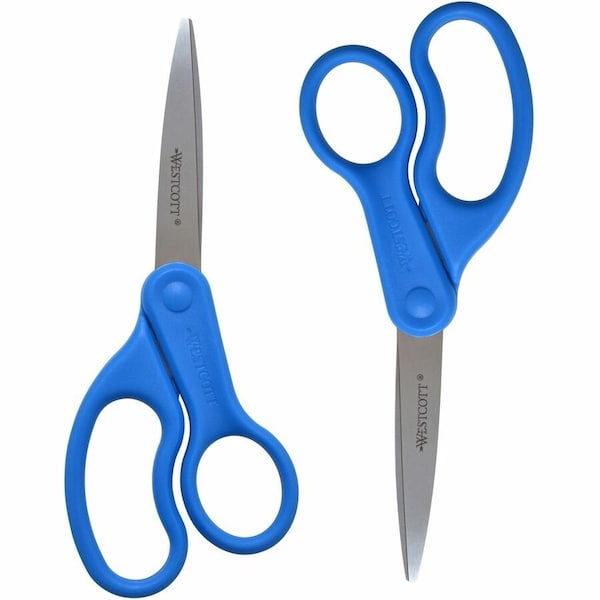 Westcott Scissors, 8" Straight Shears, 2 pcs. 15452 - main