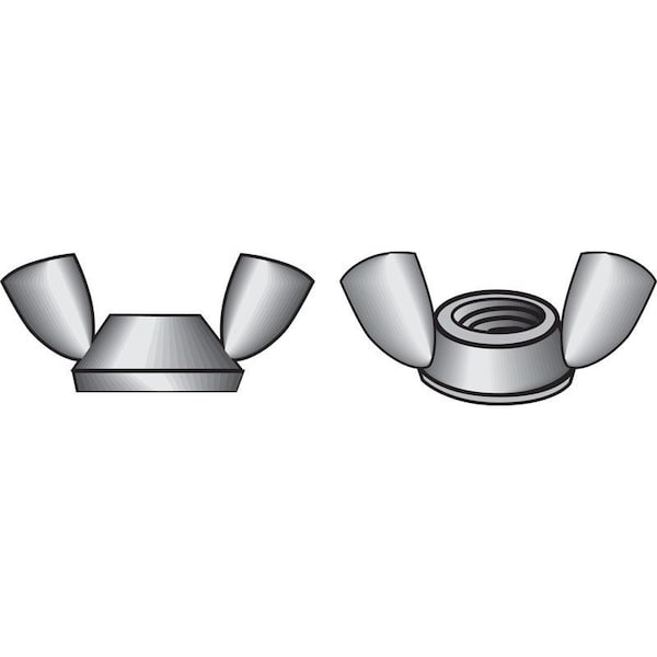 Hillman 10/24 in. Zinc-Plated Steel SAE Wing Nut, 100PK 180243 - main