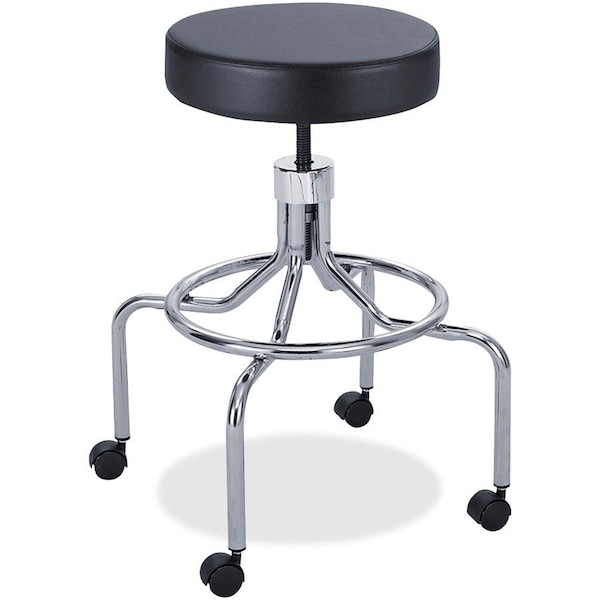 Safco Safco Lab Stool - Vinyl - Screw Lift - 33"H - Black 3433BL - main