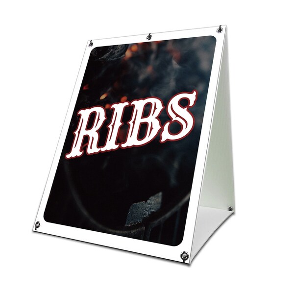 Signmission Ribs, 36 Inch x 24 Inch A-frame Yard Sign, Coroplast Yard Sign SBC-2436-30420 - main