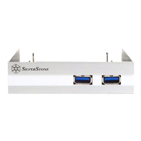 Silverstone Technology FP36S 3.5 in. Bay Device for USB 3.0 and Two 2.5 in. Have Drives - Silver FP36S - main