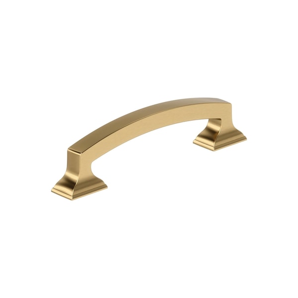 Amerock Incisive 3-3/4 inch (96mm) Center-to-Center Champagne Bronze Cabinet Pull, 25PK 25VMP37121CZ - main