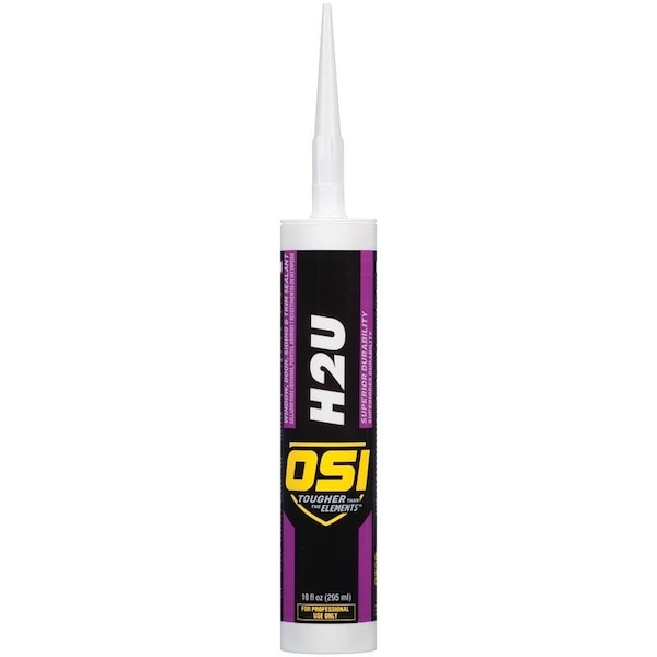Osi Window/Door/Siding Sealant, Clear, 1 to 14 Days Curing, >40 deg F, 10 fl-oz Cartridge 1256965 - main