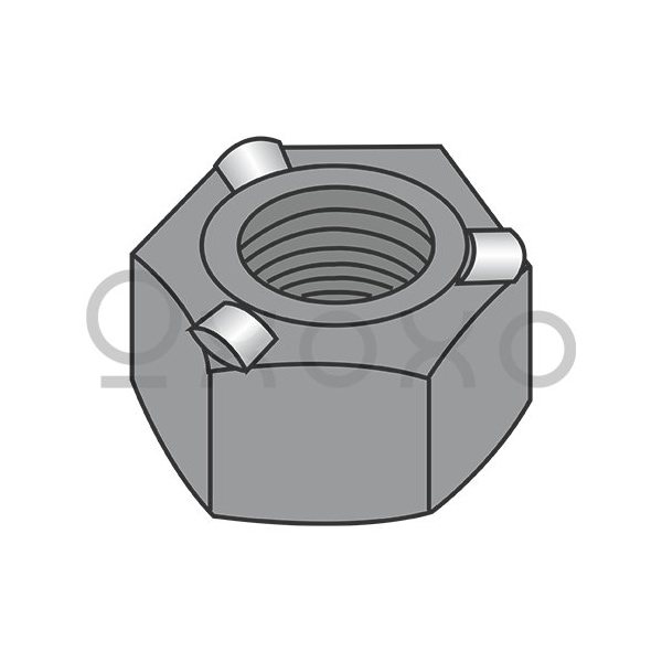 Oxoxo 3/8-16 Hex Weld Nut With 3 Projections High Pilot Height Steel Plain, 1000PK 398250 - main
