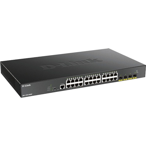 D-Link SMART MANAGED GIGABIT POE SWITCH WITH 10-GIGABIT UPLIN DGS-1250-28XMP-6KV - main