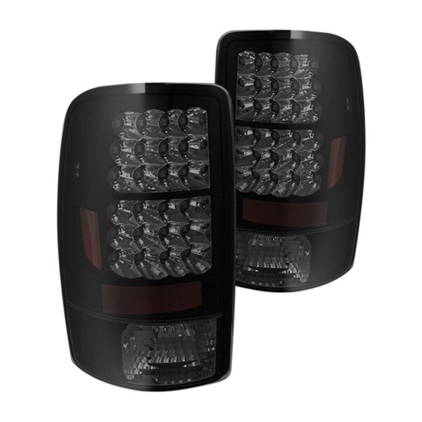 Spyder Automotive LED Tail Lights for 2000-2006 Chevy Suburban Tahoe 1500-2500, Black Smoke 5078001 - main