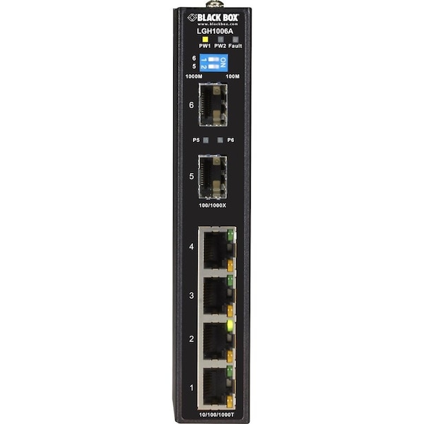 Black Box BLACK BOX Ethernet Switch 6-Port Gigabit Unmanaged LGH1006A - main