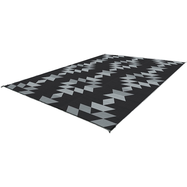 Kuma Outdoor Gear KUMA Monterrey Boho Outdoor Mat - 12ftx 9ft , Black/Gray 880-KM-MB-GB-12 - main