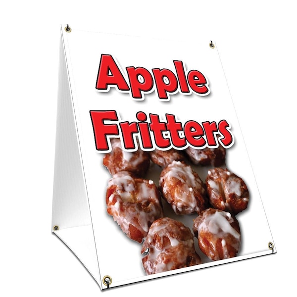Signmission Apple Fritters, 36 Inch x 24 Inch A-frame Yard Sign, Plastic Sign SBC-2436-Apple Fritters - main