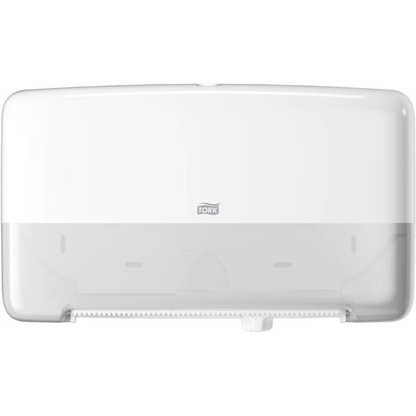 Tork Toilet Paper Dispenser, Plastic, White 555560 - main