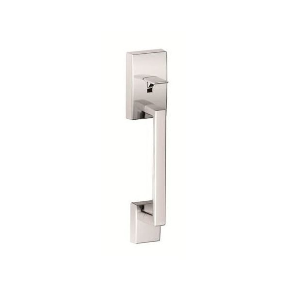 Schlage Residential Century with Latitude Lever Bottom Half Handleset with 16080 Latch and 10063 Strike Bright FE285CEN625LAT - main