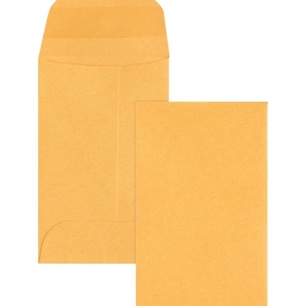 Business Source Envelope, Coin, No. 1, Kraft, PK500 04440 - main