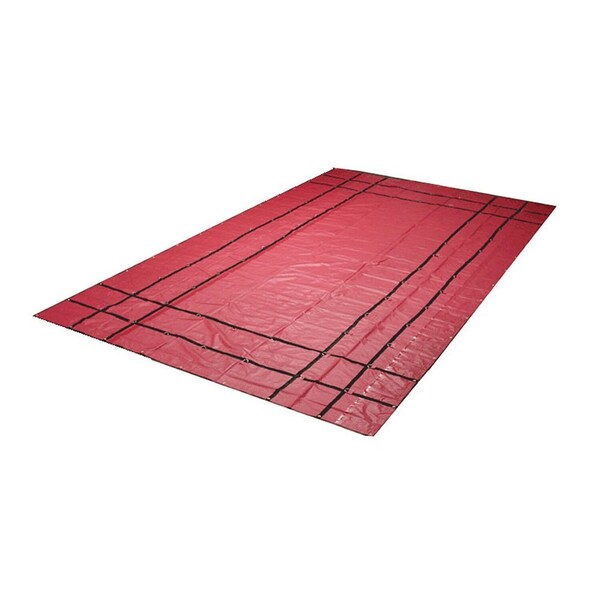 Mytee Products 16 ft x 27 ft Flatbed Truck Tarps 18oz Steel Tarp - Red STT-RED - main
