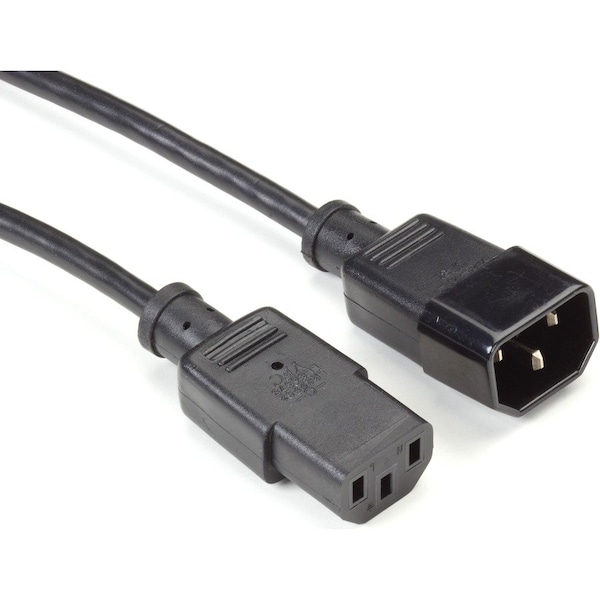 Black Box Iec 320 C13 Socket To Iec 320 C14 Plug Molded Extension Power Cord EPXR14 - main