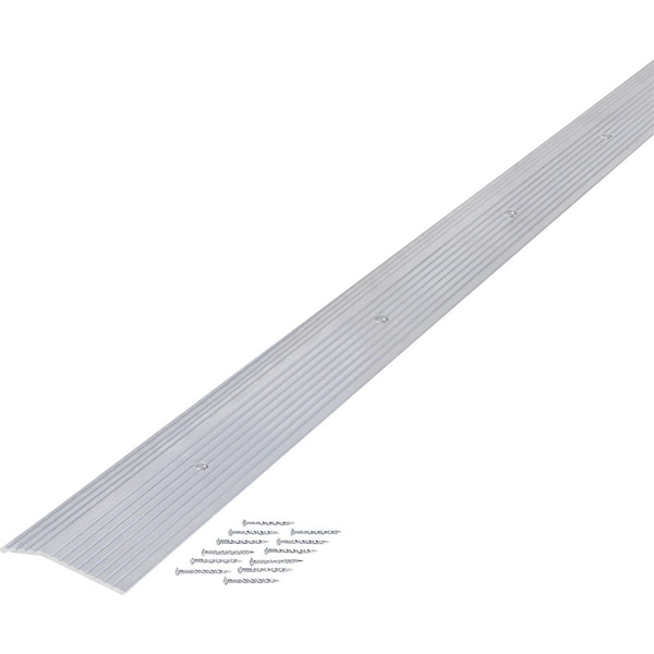 M-D Building Products Building Products 1-3/8'' X 72'' Silver Aluminum Carpet Trim with Screw Nails 78154 - main