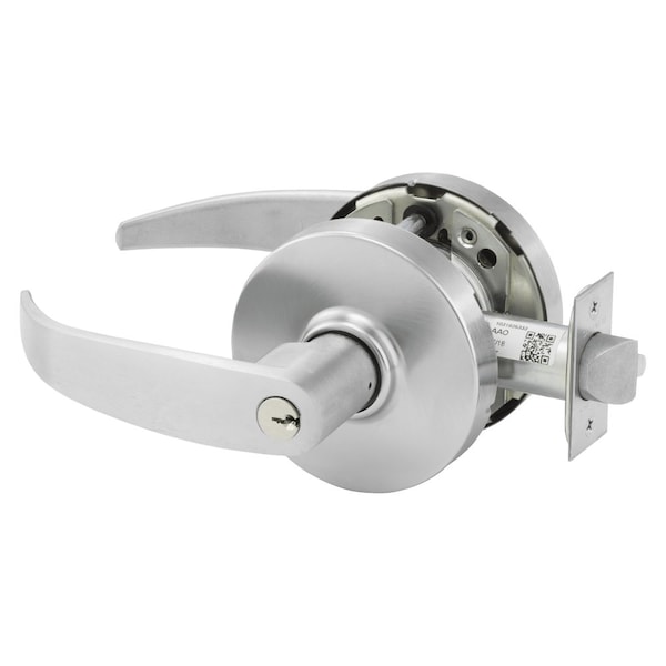 Sargent Grade 1 Classroom Cylindrical Lock, P Lever, L Rose, Conventional Cylinder, Satin Chrome Finish, No 10XG37 LP 26D - main