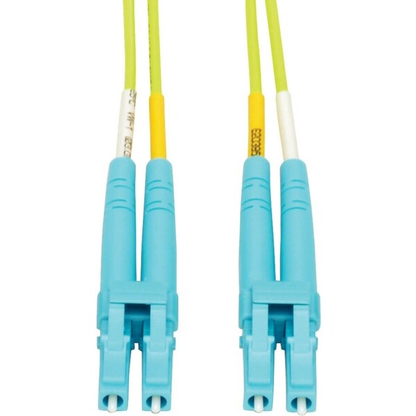 Eaton Tripp Lite Series 100G Duplex Multimode 50/125 OM5 LSZH Fiber Optic Cable LC/LC, Lime Green, 5 m N820-05M-OM5 - main