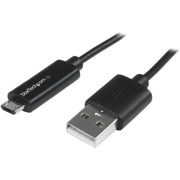 Startech.Com 1m Micro-USB Cable with LED Charge Light USBAUBL1M - main