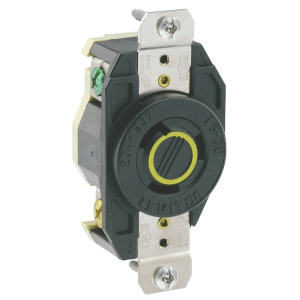 Leviton 20 Amp, 125 Volt, Flush Mount Locking Receptacle, Industrial Grade 2310 - main