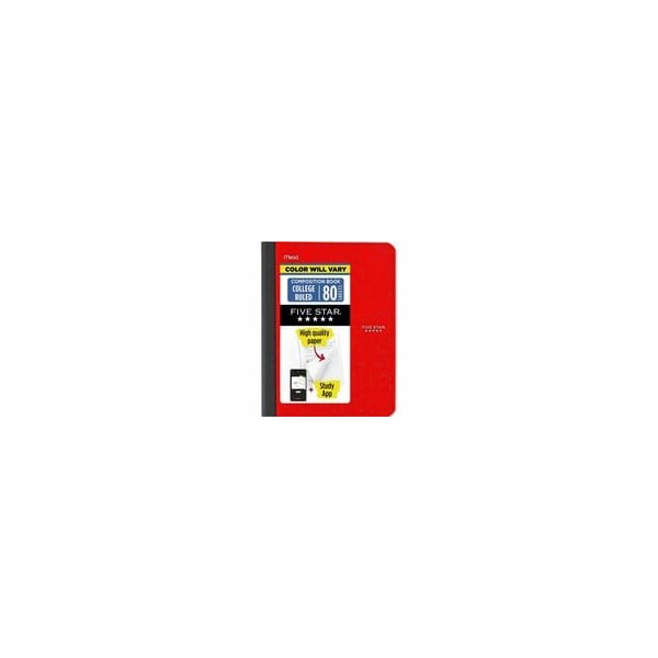 Mead College-ruled Composition Book - 80 Sheets - Sewn - College Ruled, Medium Ruled Front Ruling - 9 850065 - main