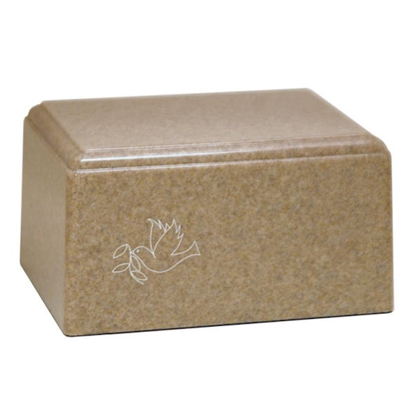 Fasttrack2Fitness Cultured Granite Cremation Santa Fe Junior Urn, Whole Wheat FA2155092 - main