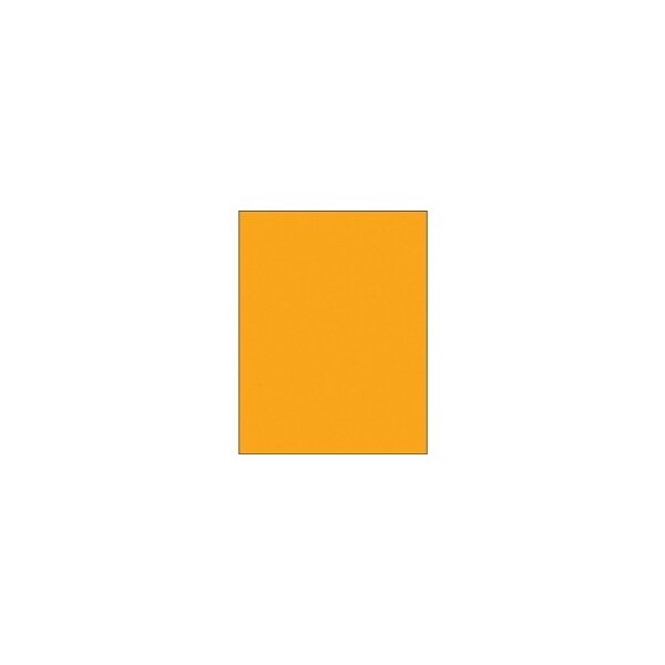 Bubblefast 8 1/2 x 11'' Fluorescent Orange Removable Rectangle Laser Labels-1 Label per Sheet BFLL420OR - main
