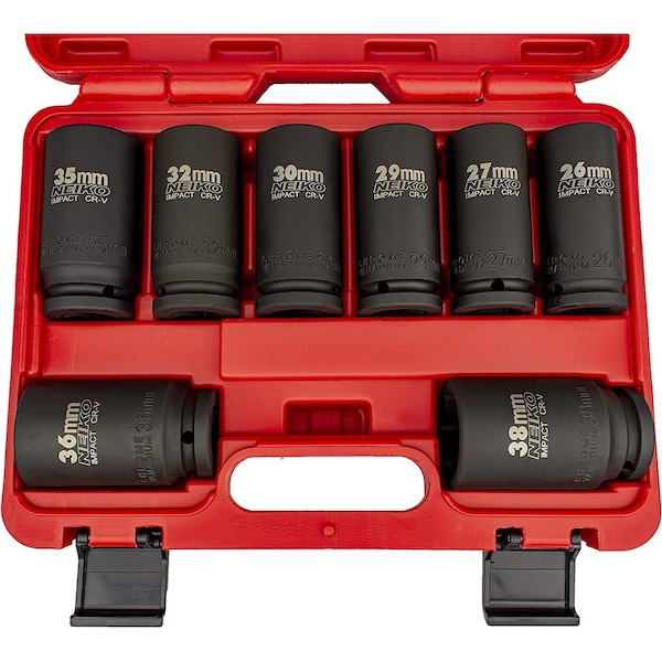 Neiko 0.75 in Dr. Deep Impact Socket Set, Metric 02460A - main