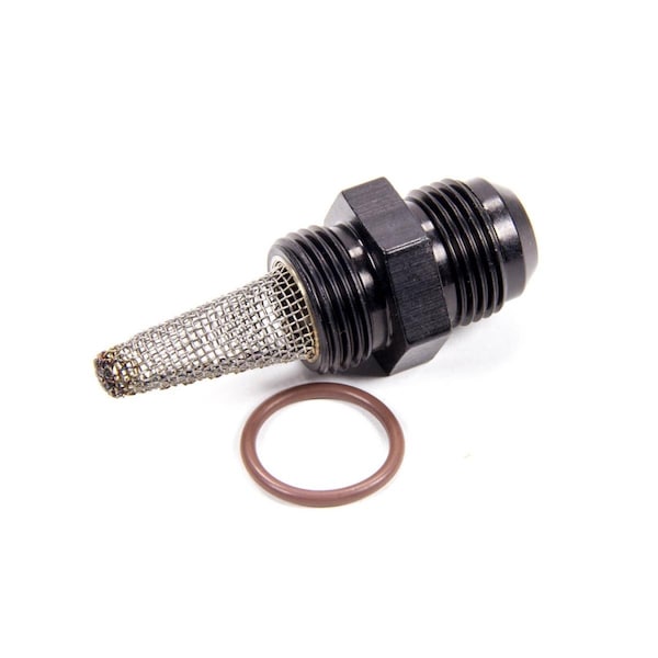 Fragola 495961-BL O-Ring -12 AN Male to -12 AN Male Boss Adapter with Filter Screen, Black FRG495961-BL - main