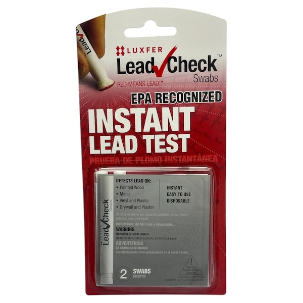 Leadcheck Swab Instant Lead Test Kit, Non-Destructive, 2 Swabs per Pack LS-2S24C - main