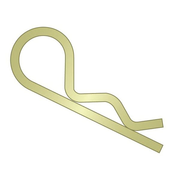 Huyett Bridge Pin, Zinc Yellow Spring Steel, 0.178 in Wire Dia x 3.750 in Length x Fits 7/8 to 1 in Shaft BPY-2108 - main