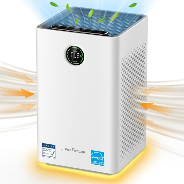Edendirect 1190 sq. ft. HEPA 13-Personal Console Air Purifier in Whites, Activated Carbon, 99.97% Cleaner ZR-JF260 - main