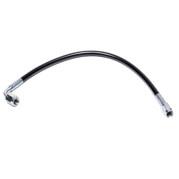 Allstar Performance Coated Braided Line 12 in. No.3 Hose 3 AN Straight - 3 AN Straight 90 deg Steel ALL48434-12 - main
