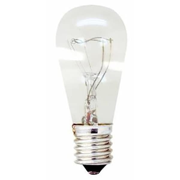 Ge Indicator Bulb, 6 W, S6 Lamp, E12 Candelabra Lamp Base, 1500 hr Average Life, 2PK 15820 - main