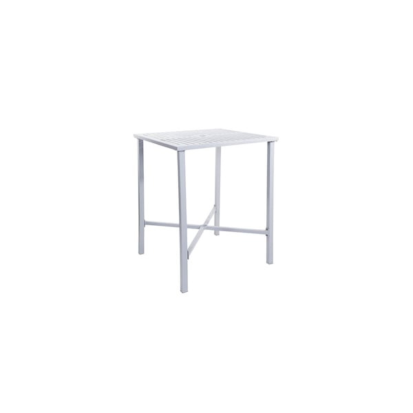 Bfm Seating Daytona 32x32 Bar Height Table - E-Coated - Powder Coated Steel - Soft Gray - With Umbrella Hole SUD3232SGUT - main